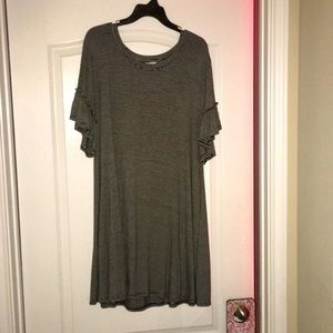 Black and White striped dress